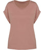 Organic Loose Fit Roll Sleeve T-shirt: Womens