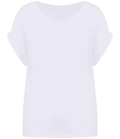 Organic Loose Fit Roll Sleeve T-shirt: Womens