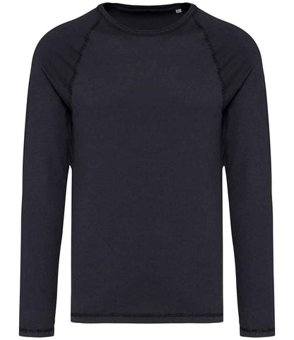 Organic Raglan Long Sleeve Washed T-Shirt