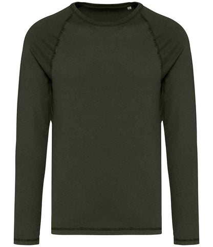 Organic Raglan Long Sleeve Washed T-Shirt