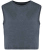 Organic Faded Cropped Tank Top: Womens
