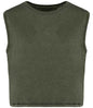 Organic Faded Cropped Tank Top: Womens