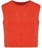 Organic Faded Cropped Tank Top: Womens