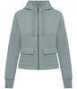 Organic Full Zip Hooded Sweatshirt: Womens