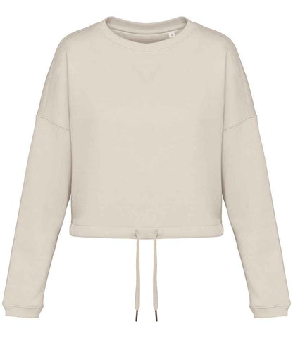 Organic Oversized Cropped Sweatshirt: Womens