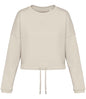 Organic Oversized Cropped Sweatshirt: Womens
