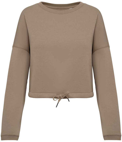Organic Oversized Cropped Sweatshirt: Womens