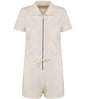 Organic Towel-Feel Zipped Jumpsuit: Womens