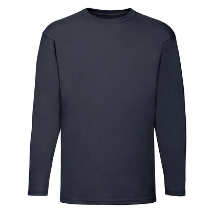 Mens Crew Neck Essential Long Sleeve Cotton T Shirt