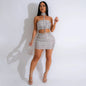 Fashion Tube Top Package Hip Skirt