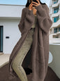 Overknee Sweater Coat Women's Loose Long-sleeved Knitted Cardigan