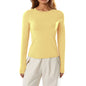 Versatile Irregular Slim Fit Bottoming Top Slim-fit Long Sleeve