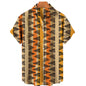 Men’s Summer Vintage V-Neck Shirt – Lightweight Casual Tee