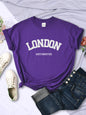 Women's Summer Letter Breathable Short-sleeved Shirt