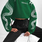 Printed Hooded Pullover Loose Retro Sweater