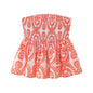 Printed Short Shirt Women's Elastic Waist Strapless Tube Top