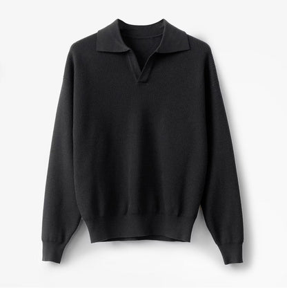Men's Solid Color Loose Long Sleeves