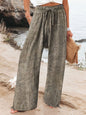 Women's High Waist Casual Loose Printed Wide-leg Pants