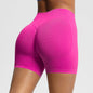 Seamless Three-section Waist Fitness Shorts Women's High Top Sports Yoga Shorts