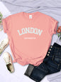 Women's Summer Letter Breathable Short-sleeved Shirt