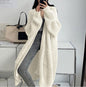 Overknee Sweater Coat Women's Loose Long-sleeved Knitted Cardigan