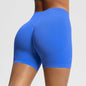 Seamless Three-section Waist Fitness Shorts Women's High Top Sports Yoga Shorts