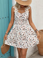 Women’s French Floral Stitching Dress – Summer Vintage Chic