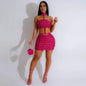 Fashion Tube Top Package Hip Skirt