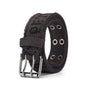 Jeans Belt Men's Embossed Cotton Washed