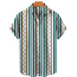 Men’s Summer Vintage V-Neck Shirt – Lightweight Casual Tee