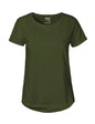Fairtrade Organic Roll Up Sleeve T-shirt: Womens