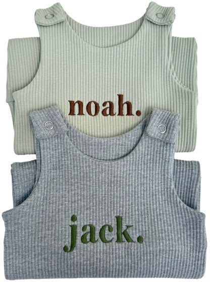Dove Grey Dungarees