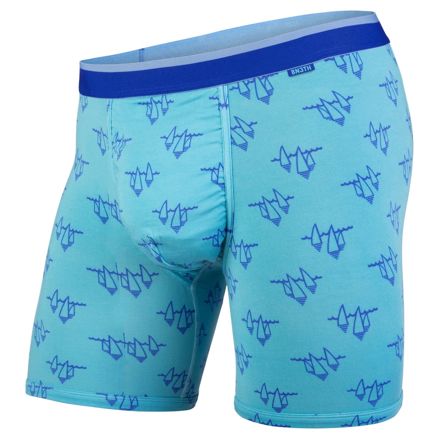 MENS CLASSIC BOXER BRIEFS: REGATTA CARIBBEAN BLUE