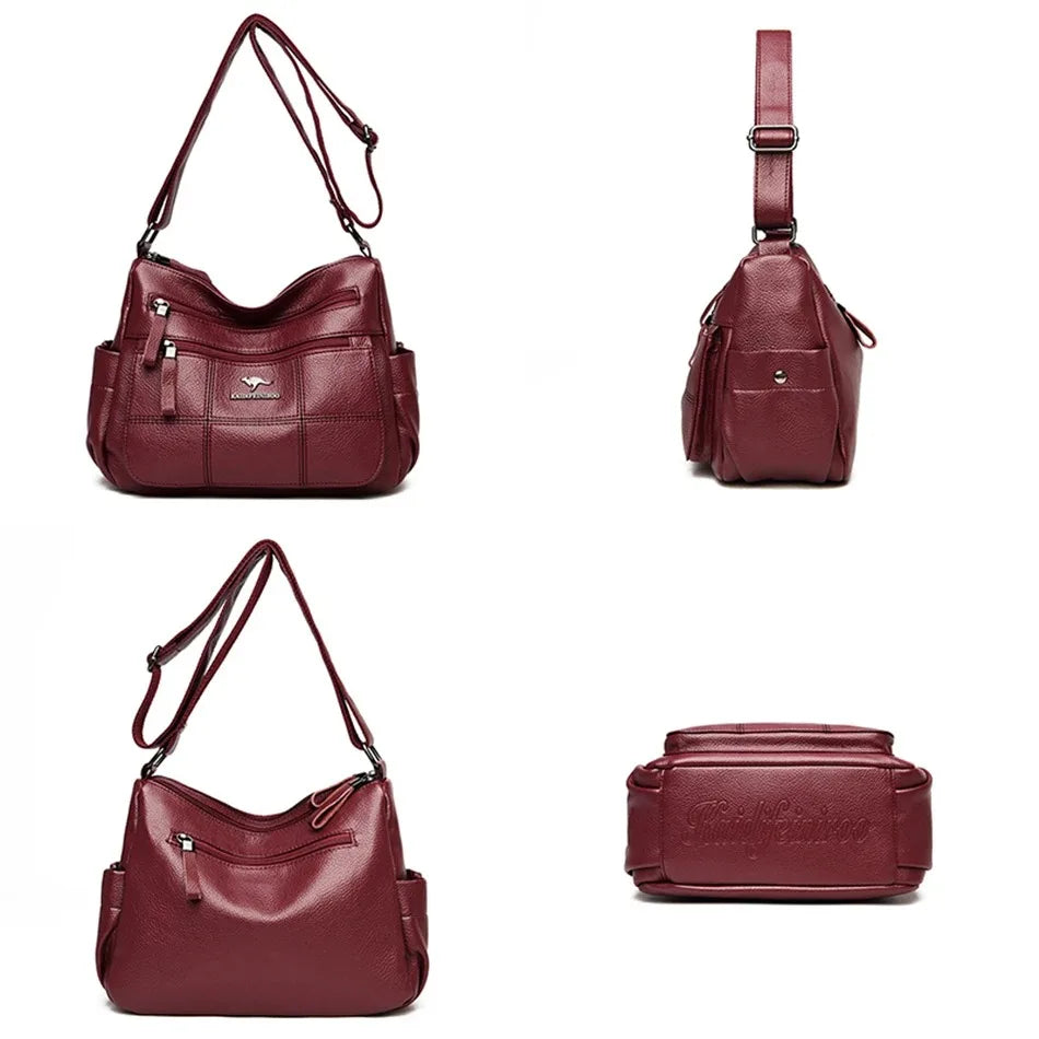 Genuine Brand PU Leather Sac Luxury Handbags Women Bags Designer Shoulder Crossbody Hand Bags for Women 2022 Purses and Handbags
