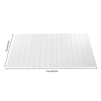 Bathtub Cover Foldable Board Waterproof Dustproof Bathtub Tray Insulation PVC Durable Panel for Home Bathroom Spa 75 x 170 cm