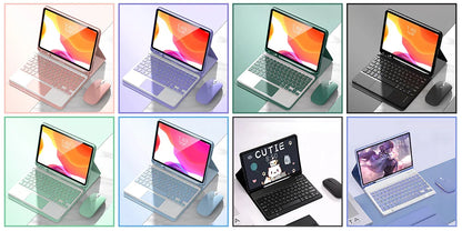 Bluetooth Wireless Keyboard Mouse For IOS Android Windows Tablet For iPad Air Mini Pro Spanish Korean Portugal Russian Keyboard