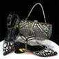 Italian Design Three-Dimensional Women's Bags And Ladies Heel Shoes