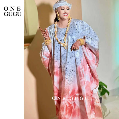 Mali Perfumed First Quality African Dashiki Basin Dress Nigerian Origianl Printing Bazin Riche Wedding Party Boubou Long Robe