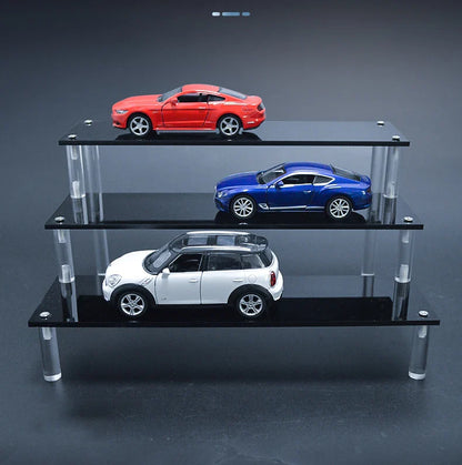 Acrylic Riser Display Stand Perfume Organizer Shelves for Amiibo Funko Figures Toys Cupcake Desserts Collection Cosmetic Jewelry