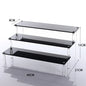 Acrylic Riser Display Stand Perfume Organizer Shelves for Amiibo Funko Figures Toys Cupcake Desserts Collection Cosmetic Jewelry