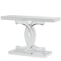 Gold Entryway Table, Modern 39-Inch Console Faux Marble Narrow Wood Sofa with