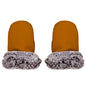 Stroller Gloves 1 Pair Winter Windproof Warm Cute Bear Brown Style Universal Prams Gloves Waterproof Baby Stroller Accessories