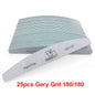 5/25Pcs/Lot Nail File Mix Color 80/100/150/180/240 Grit Professional Sandpaper Cuticle Remover Buffer Files Manicure Tool Set
