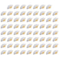 100-1PCS Hand Held Paper Fans Blank White Bamboo Folding Fans for Wedding Gift Party Dance DIY Decoration Personalised Fan