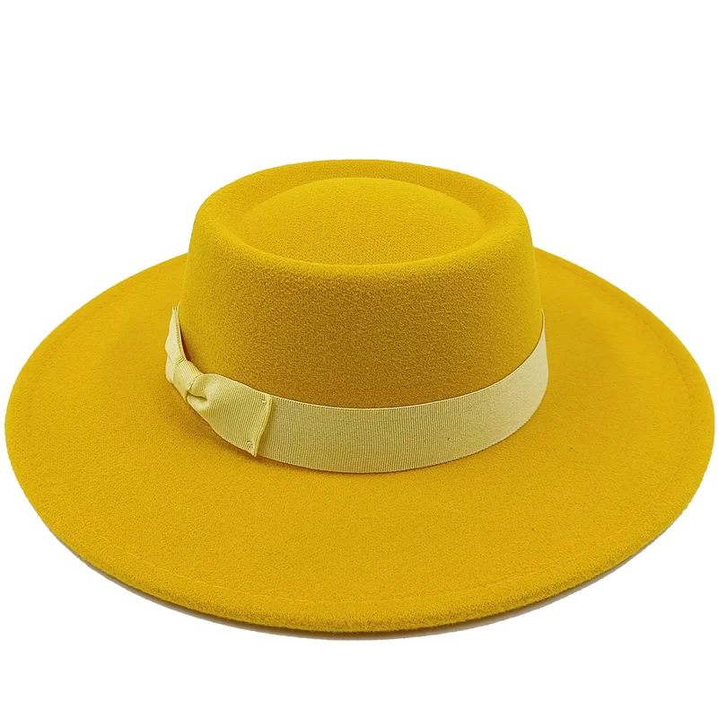 Sombrero Raised Top Fedora Hat 2023 New European and American Fedora Hat Jazz