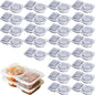 5/15/25/35 Pcs Double Compartment Seasoning Container With Lid Portable Compartment Snack Container For Daily Outdoor Picnic