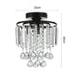 KOMORE Crystal Mount Ceiling Light 23cm /25cm / 30cm Dia for Living Room, Bedroom, Kitchen