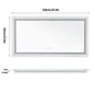 Jumbo-Large Illuminated LED Bathroom Mirror, Front and Backlit Lights, Wall Mounted, Touch Anti-fog Vanity Mirror