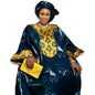 African Dresses For Women's Bazin Riche Embroidery Design Long Dress
