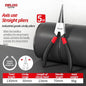DELIXI ELECTRIC 5-In Circlip Pliers,Needle nose Pliers，Retaining Ring Pliers，for Removing Installing Puller Locking Rings Shafts